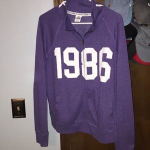 Victoria’s Secret Pink zip up sweatshirt size l
